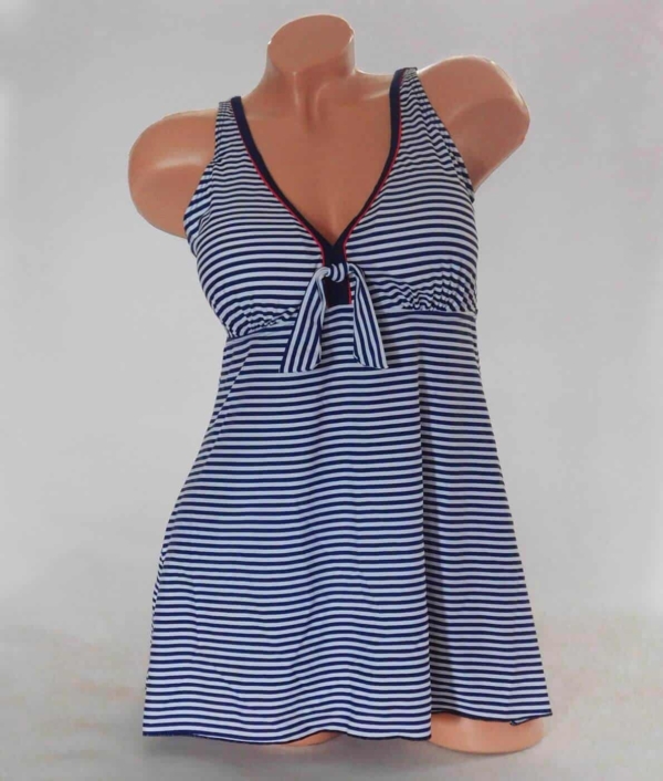Szoknyás tankini, csíkos FB8369