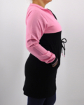 Karcsúsított női pulcsiruha - PC-2149 - Rózsaszín