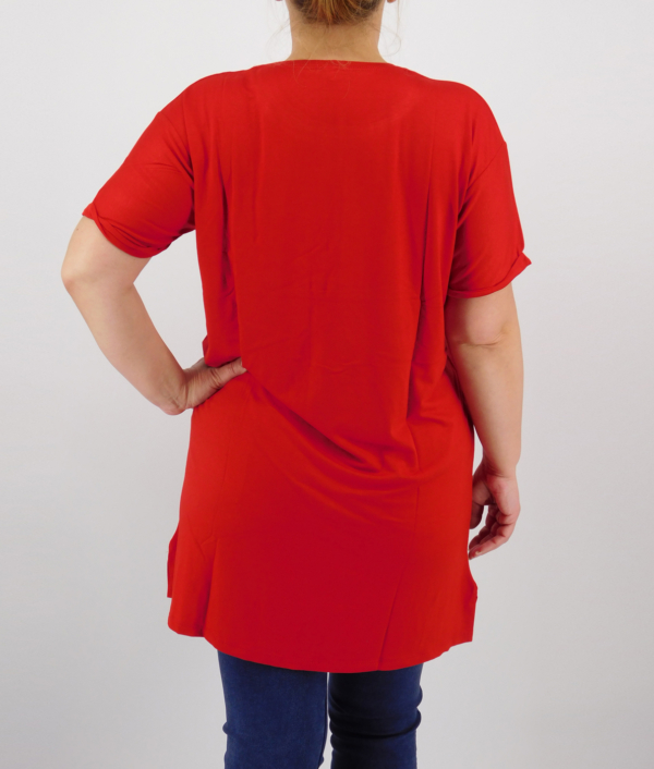 Mintás női póló - PC13-2161 - Piros