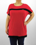 Pöttyös női póló - FC9-2139 - Piros