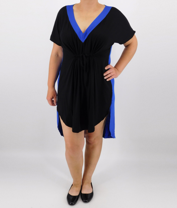 Bő szabású nyári ruha – NYR-21115 - Fekete