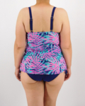 Merevítős, zárt hátú, szivacsos kosaras tankini – FB-8620