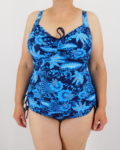 Nagyméretű A vonalú tankini – FR-68811 - Kék