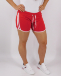Pamut női rövidnadrág – N-21140 - Piros