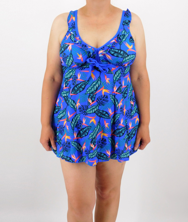 Szoknyás tankini - FSA2034-kék