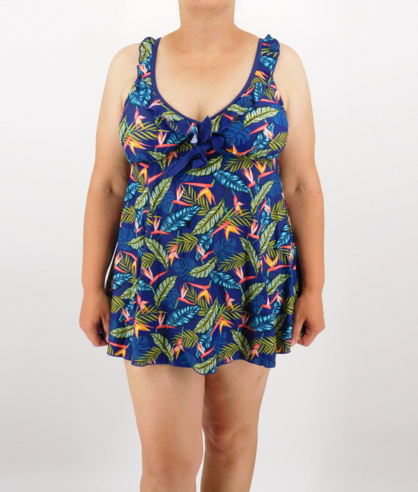 Szoknyás tankini - FSA2034-sötétkék