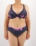 Merevítős, kivehető szivacsos bikini, mintás - FB8445-2