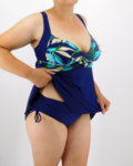 Fix szivacsos, hátán kötős, A vonalú tankini – FS-KK9921