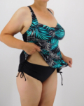 Kivehető szivacsos “A” vonalú tankini – FS-KK9910 - Zöld