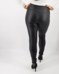 Bőrhatású női leggings – N-2203-1 - Fekete