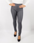 Bőrhatású női leggings – N-2203-1 - Szürke