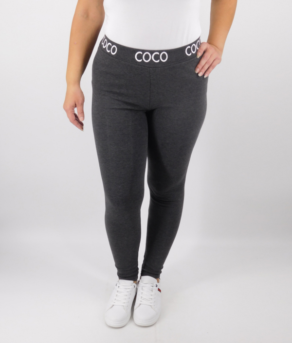 Női leggings felirattal – N-A8676 - Szürke