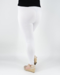 Nagyméretű, női pamut leggings - N-2202 - fehér