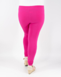 Nagyméretű, női pamut leggings - N-2202 - pink-1