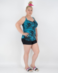 nagymeretu-merevito-nelkuli-kiveheto-szivacsos-tankini-ff-22256 - türkizkék