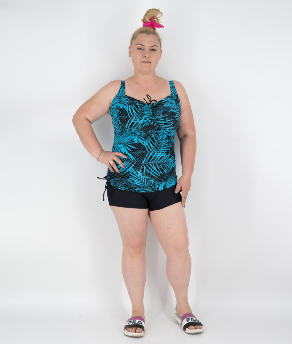 nagymeretu-merevito-nelkuli-kiveheto-szivacsos-tankini-ff-22256 - türkizkék