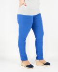 Nagyméretű női sztreccs nadrág - L-26-kék-3