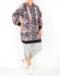 Terep mintás tunika-pulover- K-23113-B-pink-2