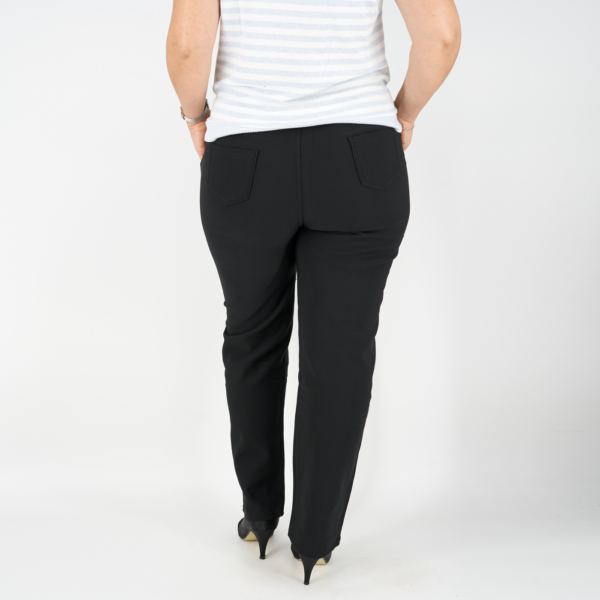 Téli női nadrág, egyenes szárral - 5828-fekete-3