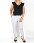 Elegáns női nadrág + öv - N2825 - Szürke