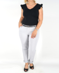 Elegáns női nadrág + öv - N2825 - Szürke