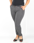 Elegáns őszi női nadrág + öv - N2808 - Szürke-4