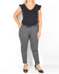 Elegáns őszi női nadrág + öv - N2808 - Szürke-7