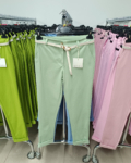 Elegáns női nadrág + öv - N2808 - Zsálya