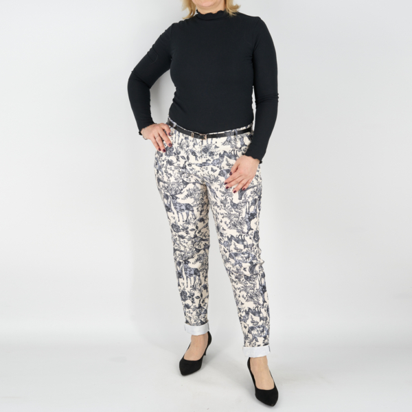 Elegáns női nadrág + öv - N3008-3