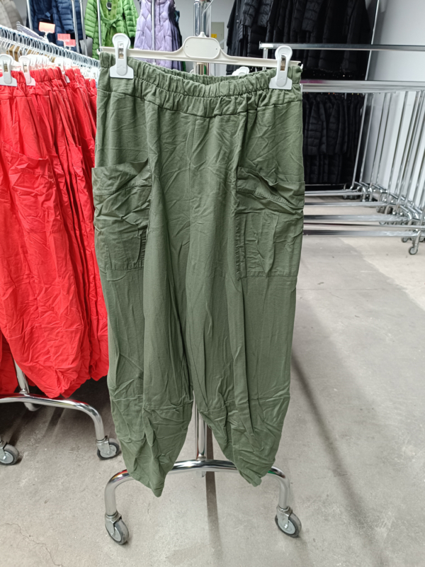 noi pamut nadrag aszimmetrikus alju n6165 khaki