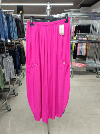 Lenge bő szárú női nadrág - N1956 - Pink