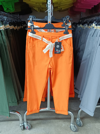 Sztreccs, capri nadrág - N2986 - narancs
