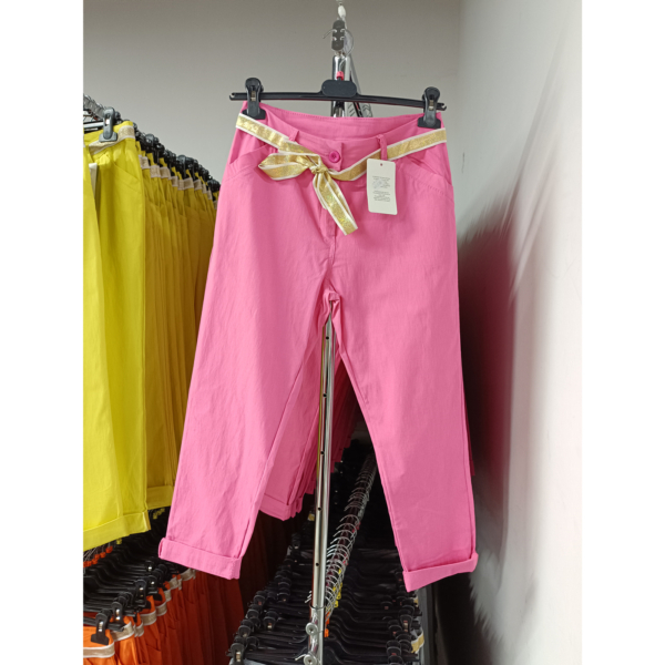 Sztreccs, capri nadrág - N2986 - rózsaszín