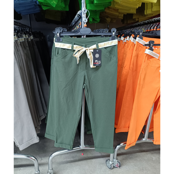 Sztreccs, capri nadrág - N2986 - zöld
