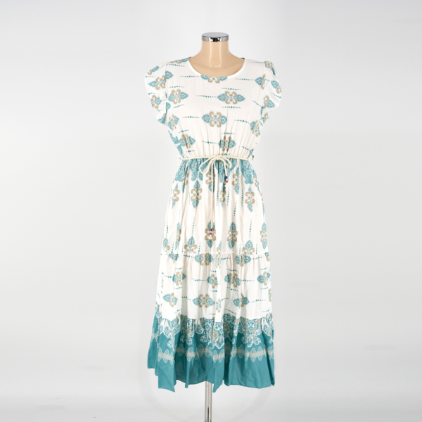 Mintás nyári ruha - R23060 - Menta