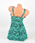 Sortos szoknyás tankini - F3636 - Zöld-2