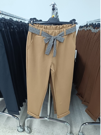 Női sztreccs nadrág - N7505 - Bamboo (Barna)