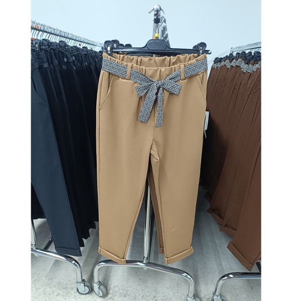 Női sztreccs nadrág - N7505 - Bamboo (Barna)