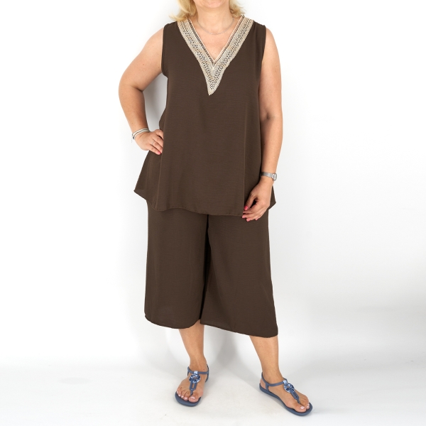 Nyári szett - Sz6032 - Barna