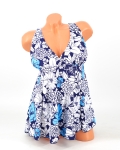 Szoknyás tankini - DY8341 - Kék-2