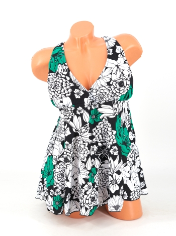 Szoknyás tankini - DY8341 - Zöld-2