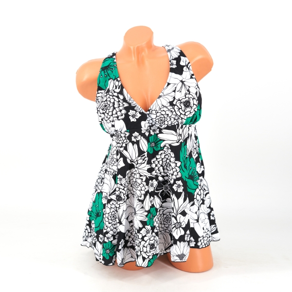 Szoknyás tankini - DY8341 - Zöld-2