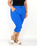 Sztreccs capri nadrág - N2555 - Királykék-2
