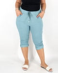 Sztreccs capri nadrág - N2555 - Menta