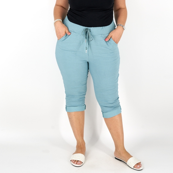 Sztreccs capri nadrág - N2555 - Menta