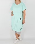 Kengurú zsebes tunika - T2573 - Menta