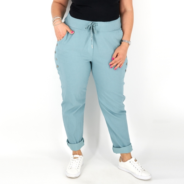Sztreccs hosszúnadrág - N2576 - Menta-2