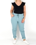 Sztreccs hosszúnadrág - N2576 - Menta-3