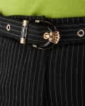 Elegáns női nadrág + öv - ZP3173 - Fekete