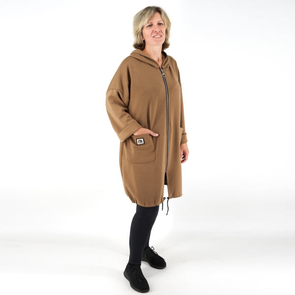 Hosszú női kardig - K2581 - Barna